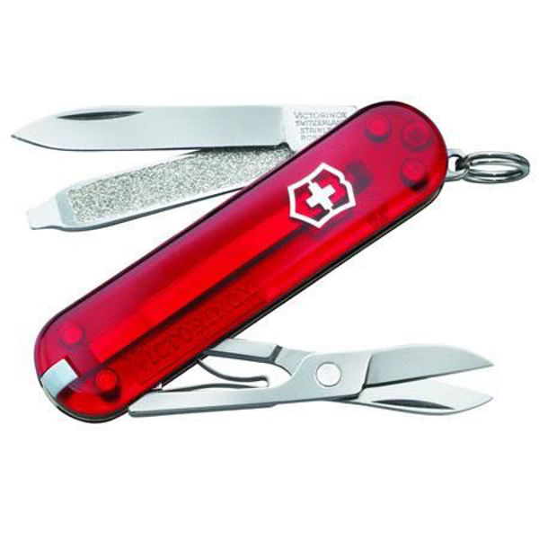 Victorinox Swiss Army Classic SD Tool in Ruby Translucent