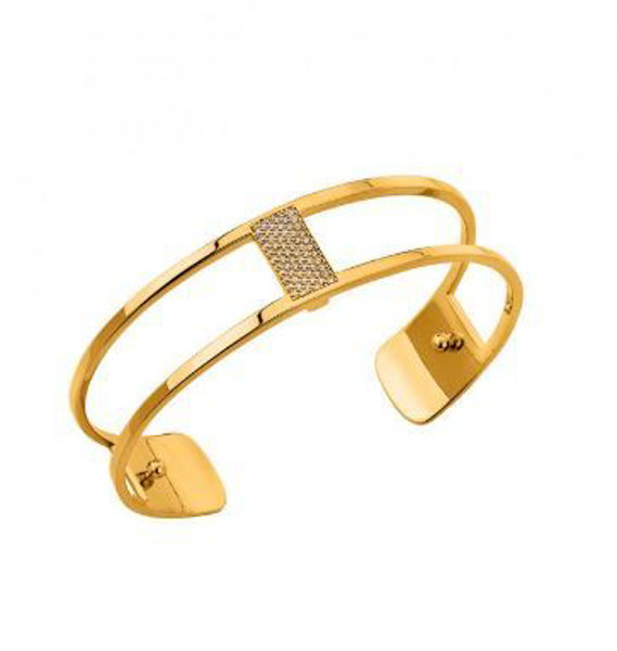 14mm Barrette Cuff Bracelet in Yellow with Cubic Zirconia