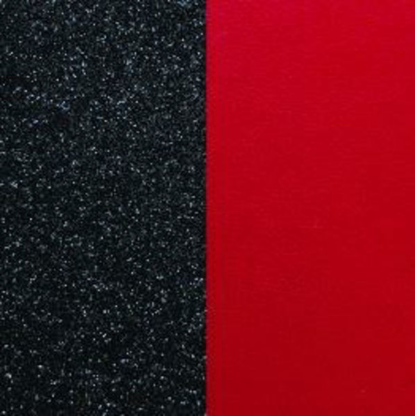 14mm reversible Black Gliltter/Red leather