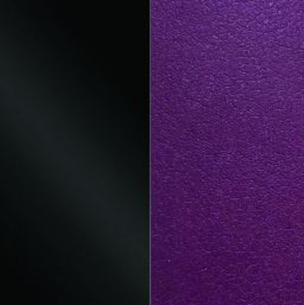 14mm reversible Patent Black / Dark Purple leather