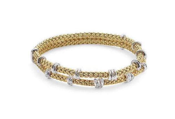 18Kt Yellow gold Flex it Bracelet from the Prima Collection