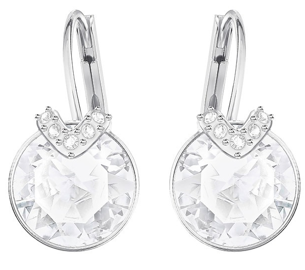 Bella-small round crystal earrings