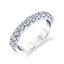 14Kt White Gold Shared Prong Diamond Ring