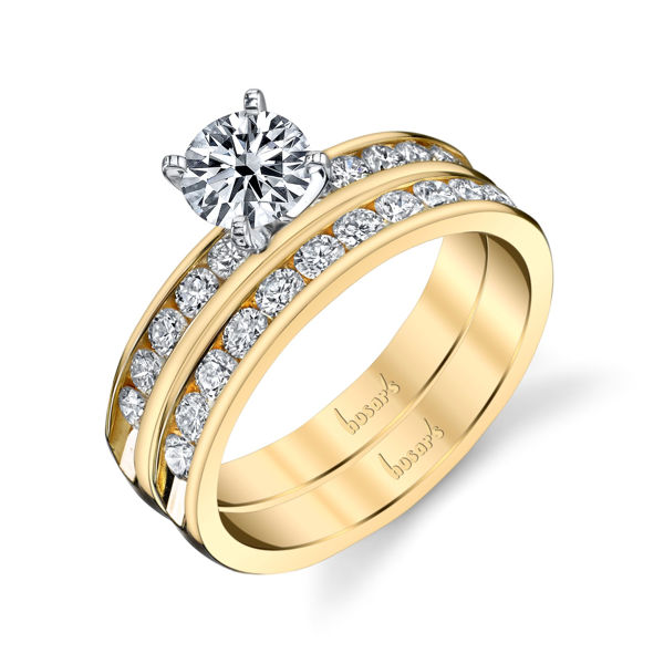14kt Yellow Gold Timeless Channel Set Diamond Engagement Ring