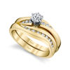 14kt Yellow Gold Curved Channel Set Engagement Ring
