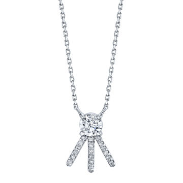 14kt White Gold Stand Out Diamond Necklace