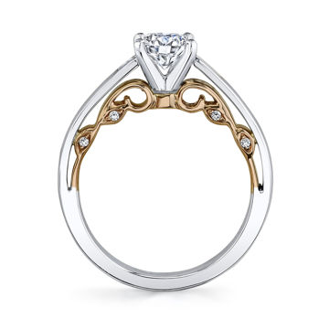 14kt White and Rose Gold Expressive Engagement Ring