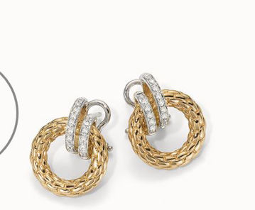 18Kt Yellow gold Solo Diamond Earrings