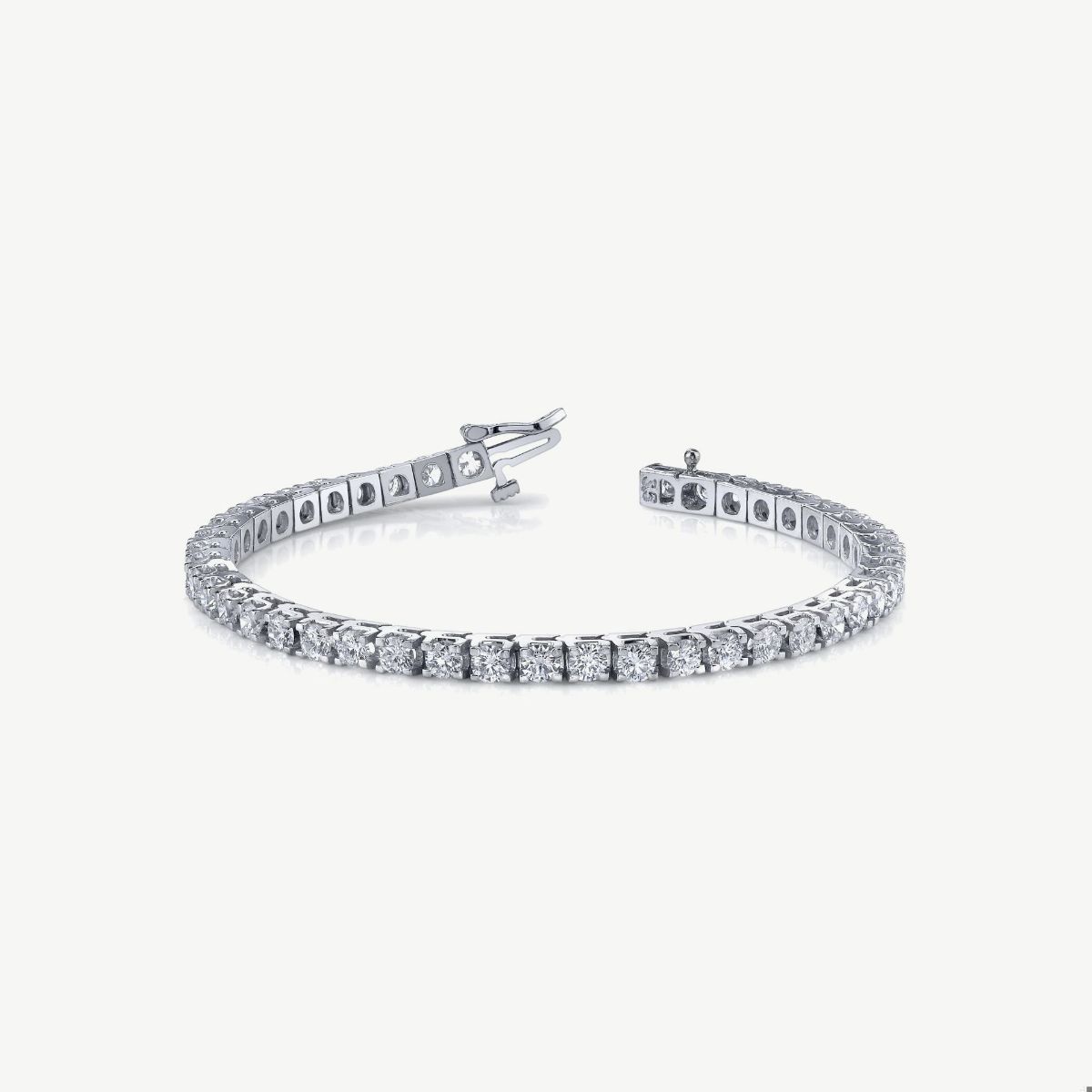 Picture of 14K Gold Prong Set Classic 2.5 CTW  Diamond Tennis Bracelet 