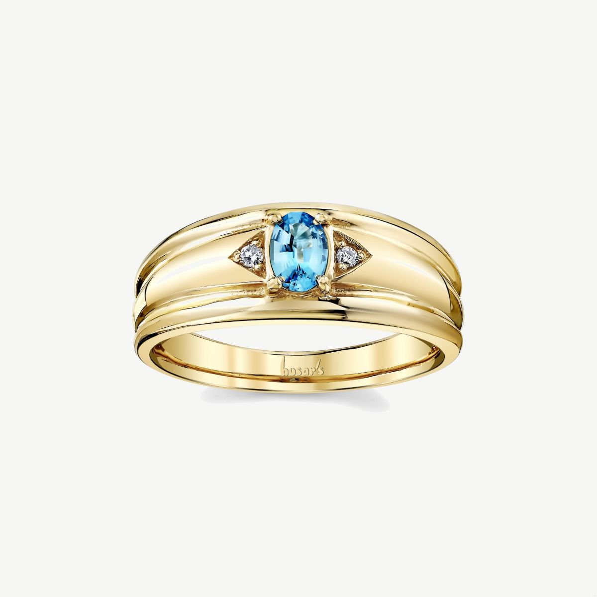 Picture of 14K Yellow Gold Blue Topaz Fashion Ring