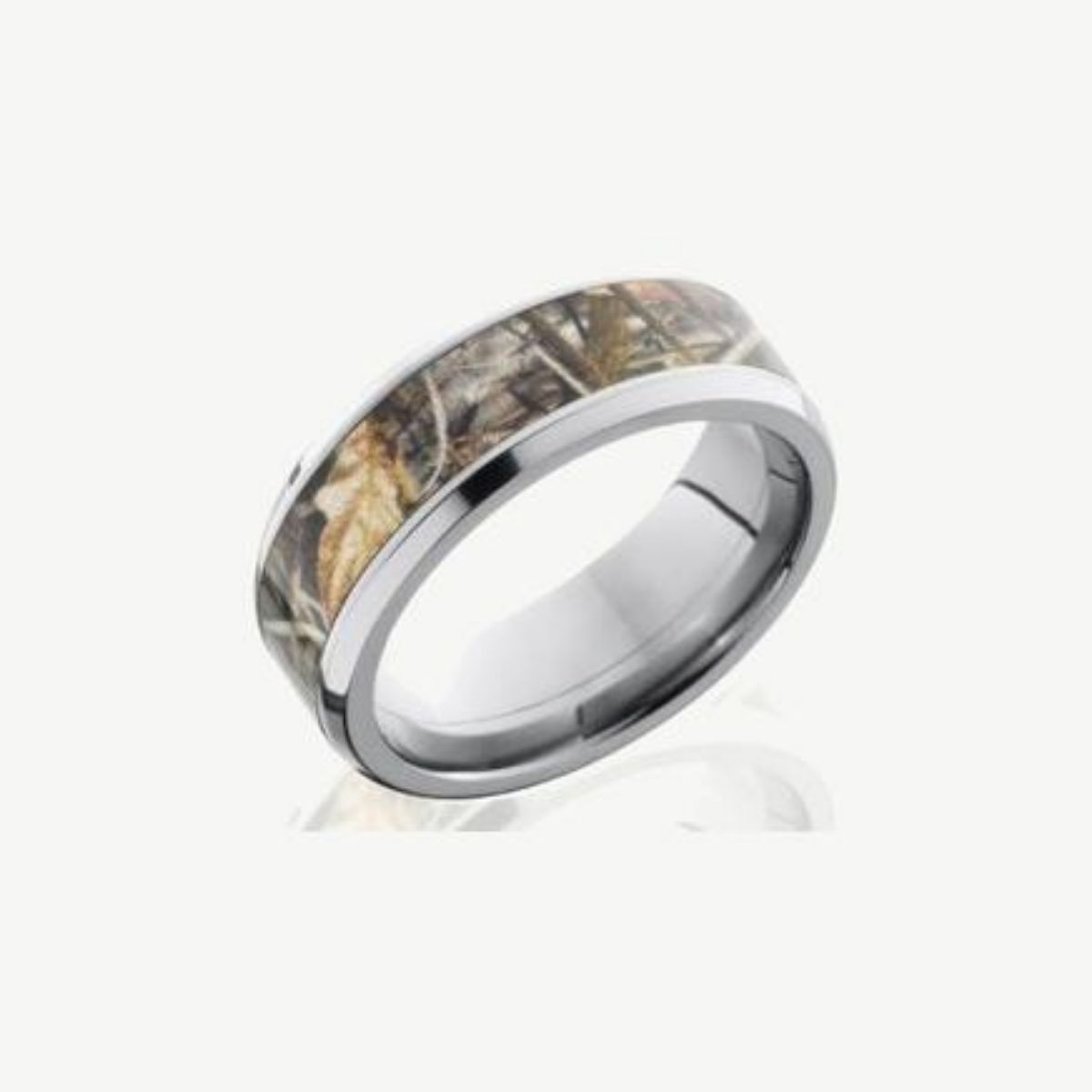 Picture of 8MM Titanium with Camouflage Inlay Wedding Band