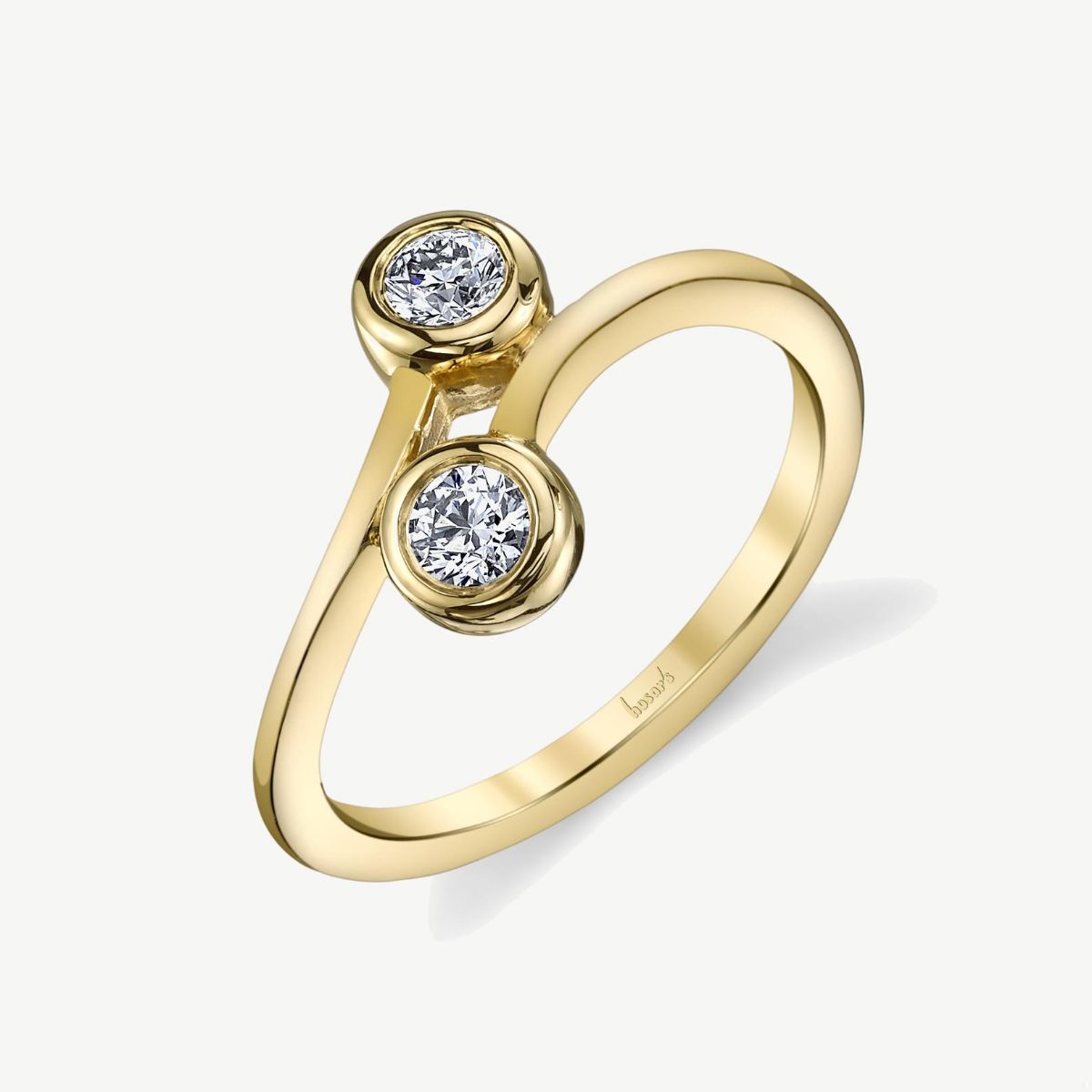 Picture of 14K Yellow Moi and Toi Bezel Set Diamond Fashion Ring