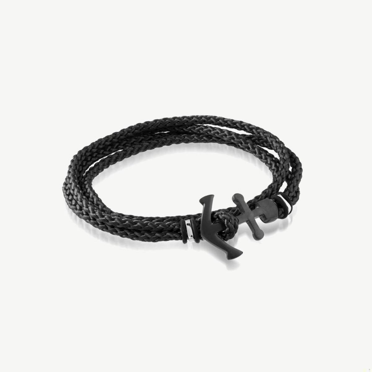 Picture of TIMO Red Cord Bracelet with Black Ion Plated Anchor Clasp