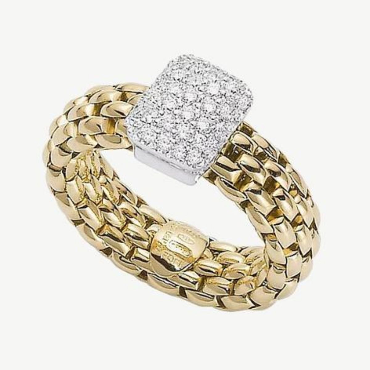 Picture of Fope Flex'it Diamond Pavé Ring - Vendôme Collection