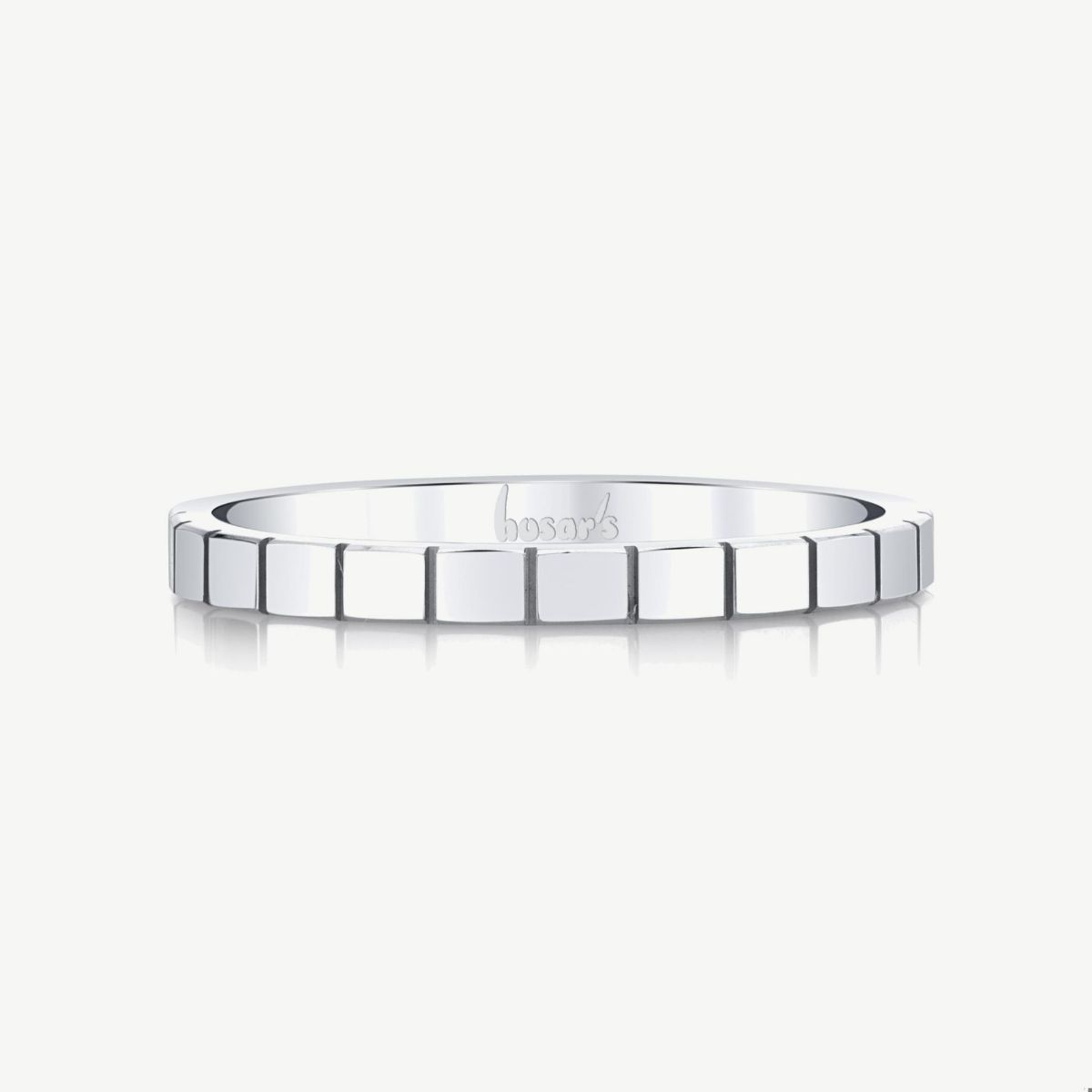 Picture of 14K Gold Mirror-Facet Stackable Band