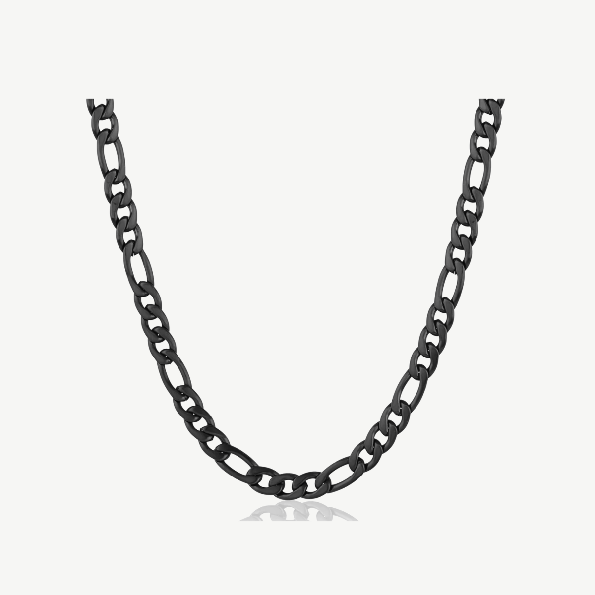 Picture of 24" Ion Plated Stainless Steel 6MM Figaro Chain with Lobster Claw Clasp