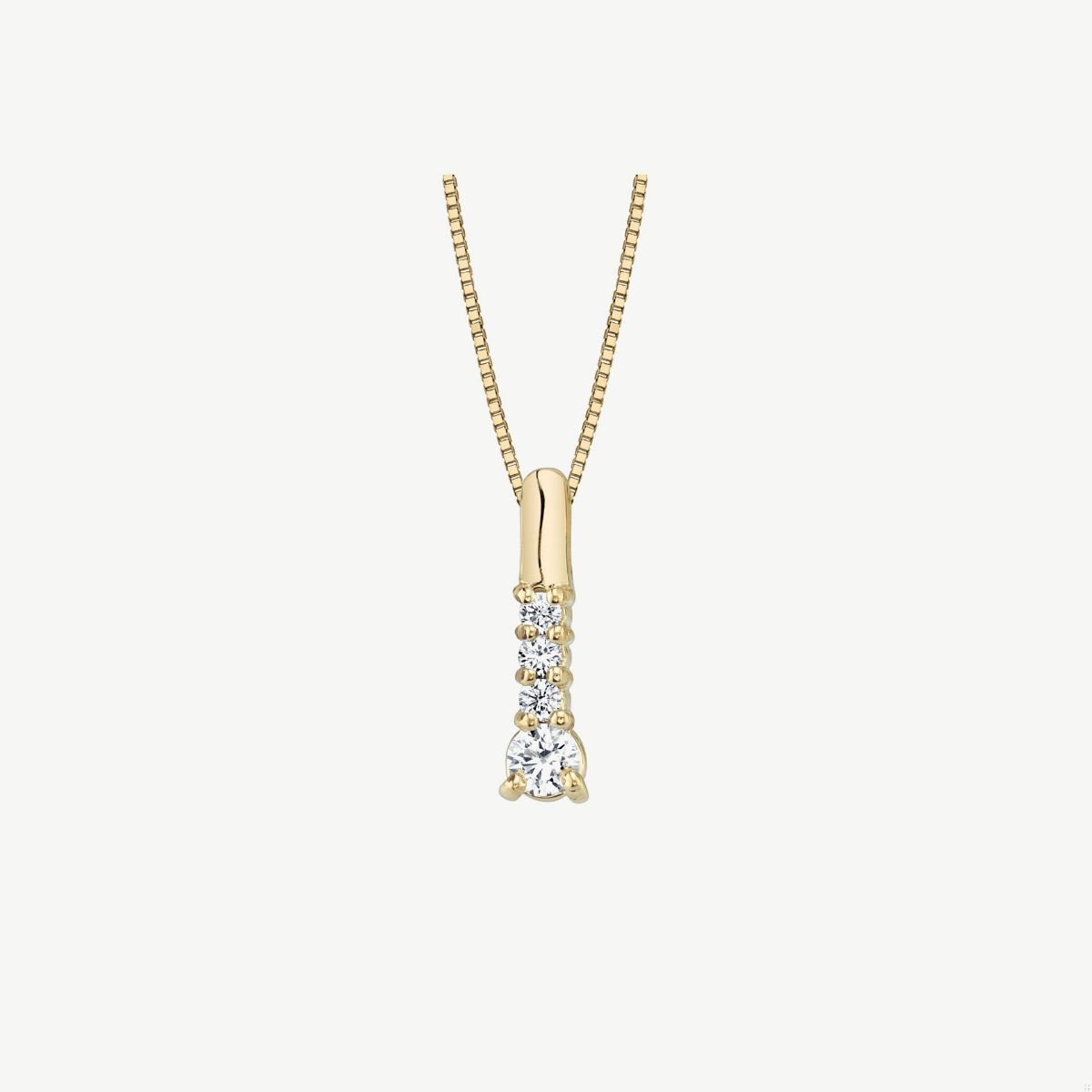 Picture of 14K Gold Diamond Stick Pendant