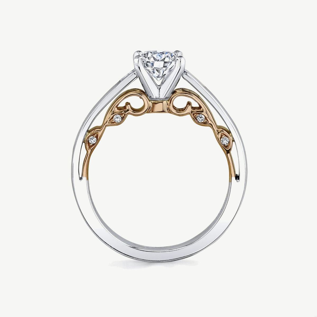 Picture of 14kt White and Rose Gold Expressive Engagement Ring