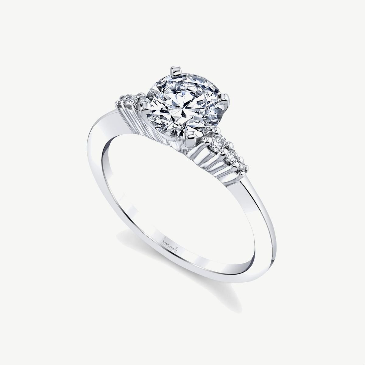 Picture of 14kt White Gold Understated Diamond Engagement Ring