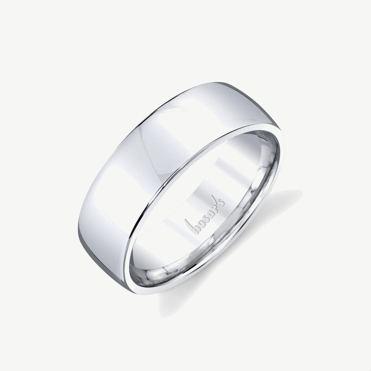 Picture of 14K White Gold 7MM Brushed Wedding Band