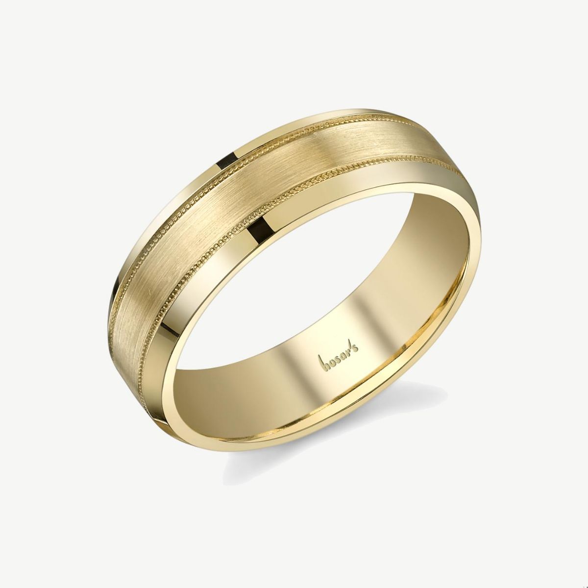 Picture of 14K Yellow Gold Step Edge Wedding Band