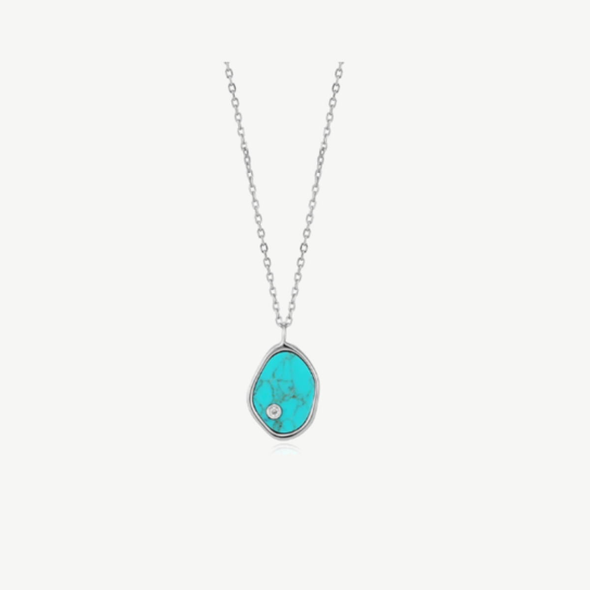 Picture of Sterling Silver Tidal Turquoise Necklace