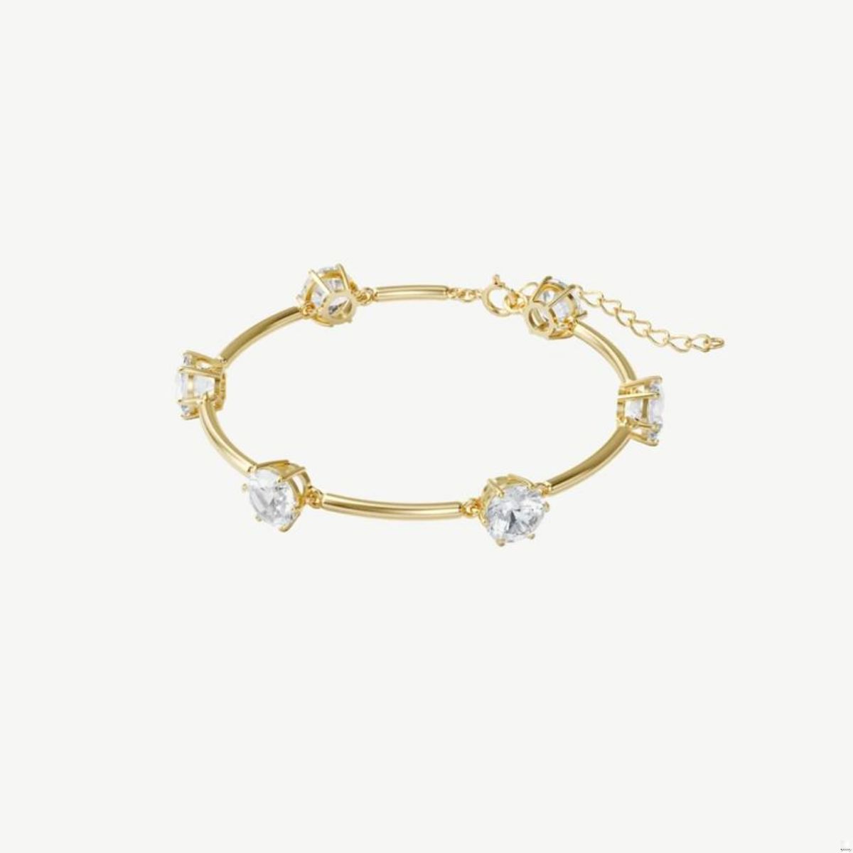 Picture of Swarovski Constella Gold-Plated Bracelet with Round Crystals