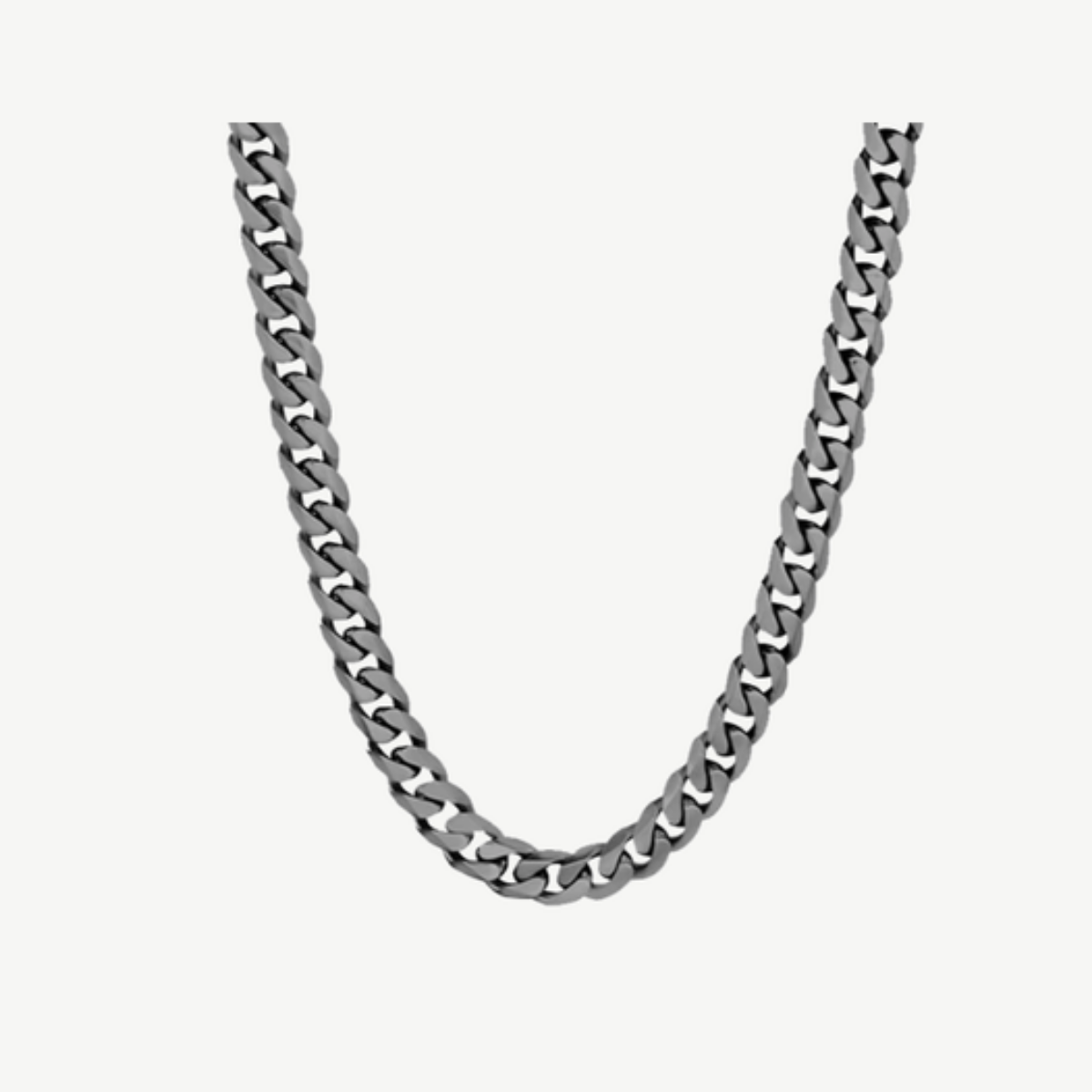 Picture of 22" Ion Plated Stainless Steel 7.7MM Curb Chain with Lobster Claw Clasp