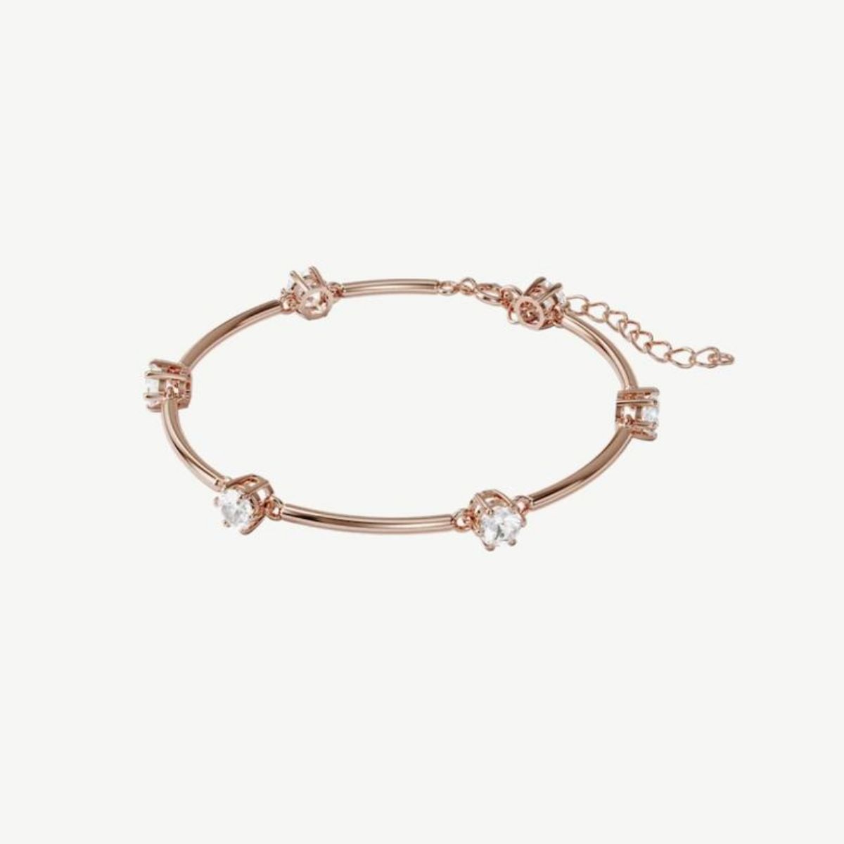 Picture of Swarovski Constella Rose Gold-Plated Bracelet with Clear Round Crystals