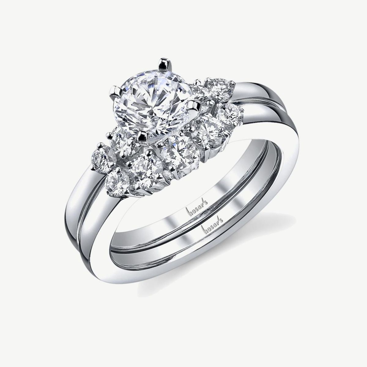 Picture of 14K White Gold Five-Stone Diamond Ring