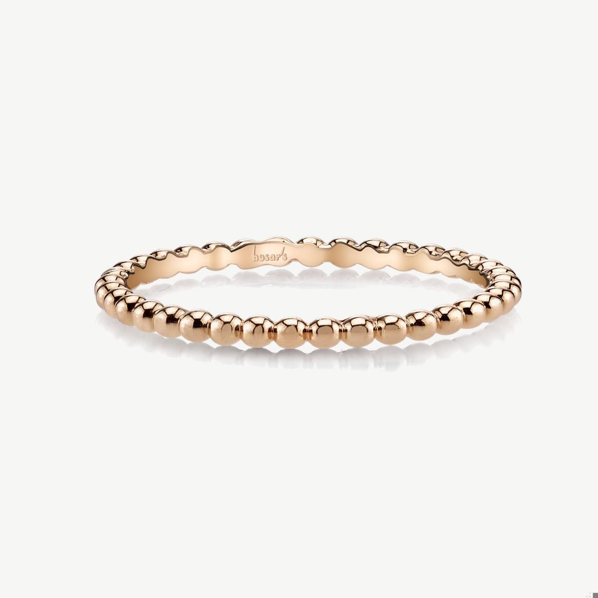 Picture of 14K Yellow Gold Stackable Bead Band