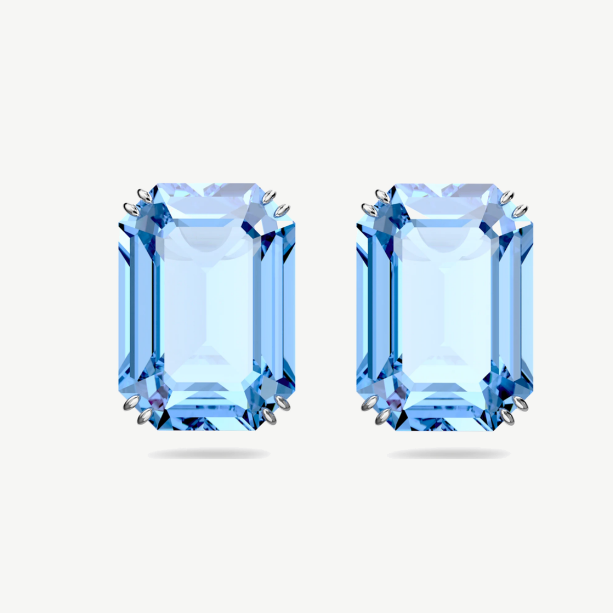 Picture of Swarovski Millenia Blue Octagon-Cut Crystal Drop Earrings