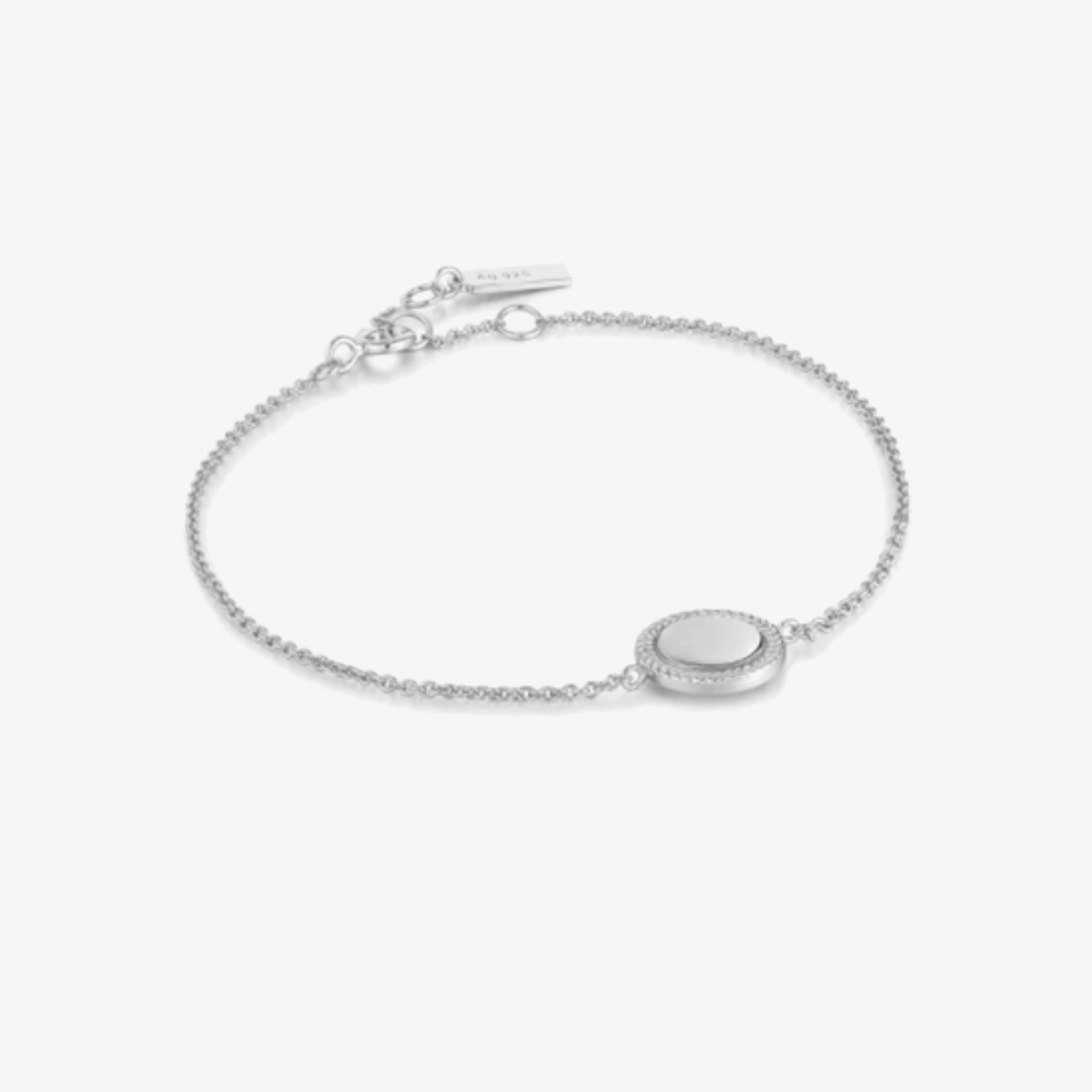 Picture of Sterling Silver Rope Disc Bracelet