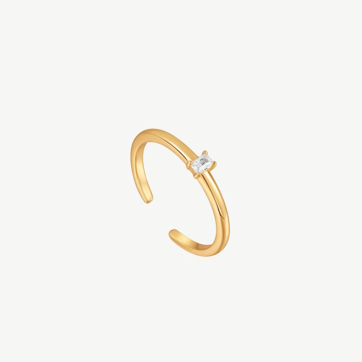 Picture of 14K Yellow Gold Plated Sterling Silver Glam Adjustable Ring