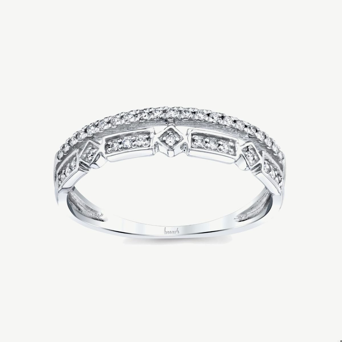 Picture of 14K White Gold Diamond Stackable Band