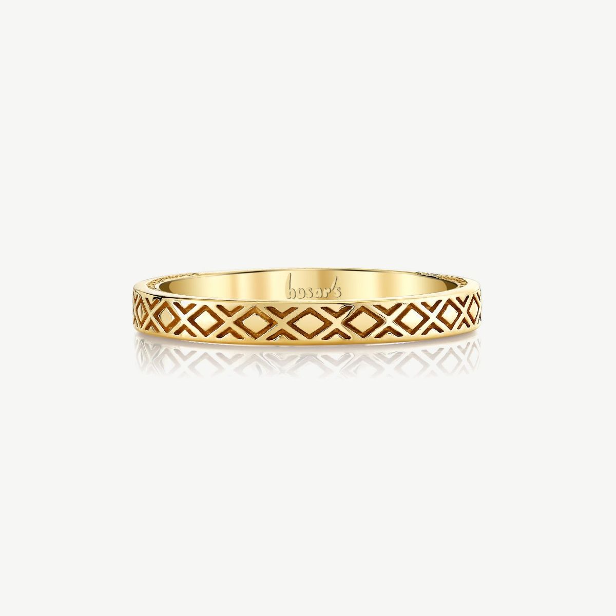 Picture of 14K Yellow Gold Diamond Stackable Band